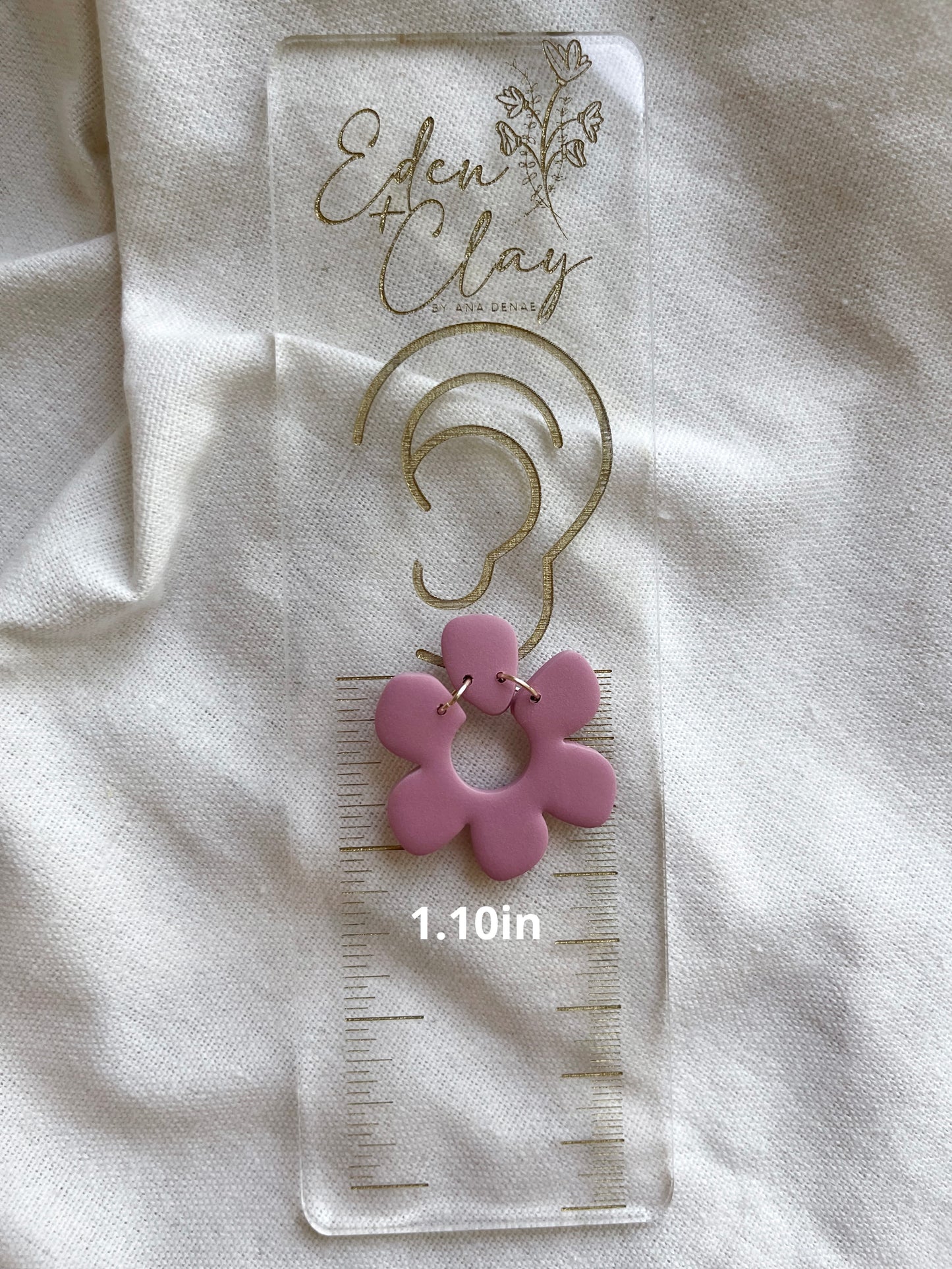 Statement Floral Studs (Matte) image 8