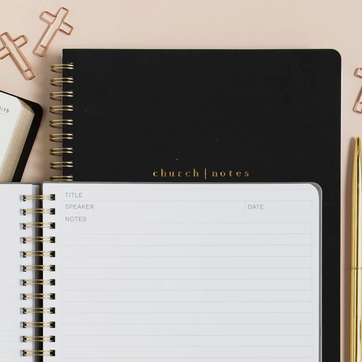 Church Notes w/ References - Black