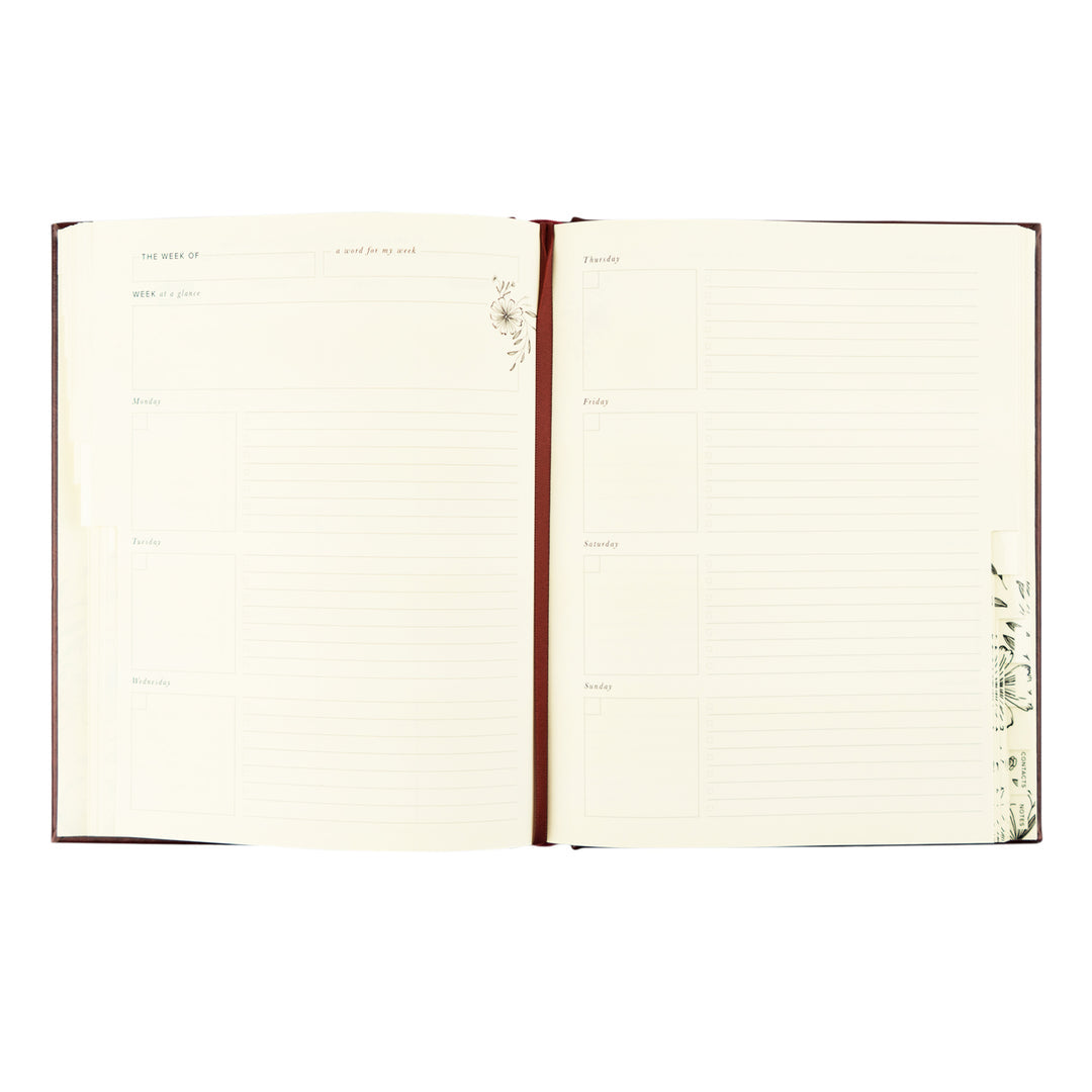 12-Month Undated Spiral Planner: Yorkshire