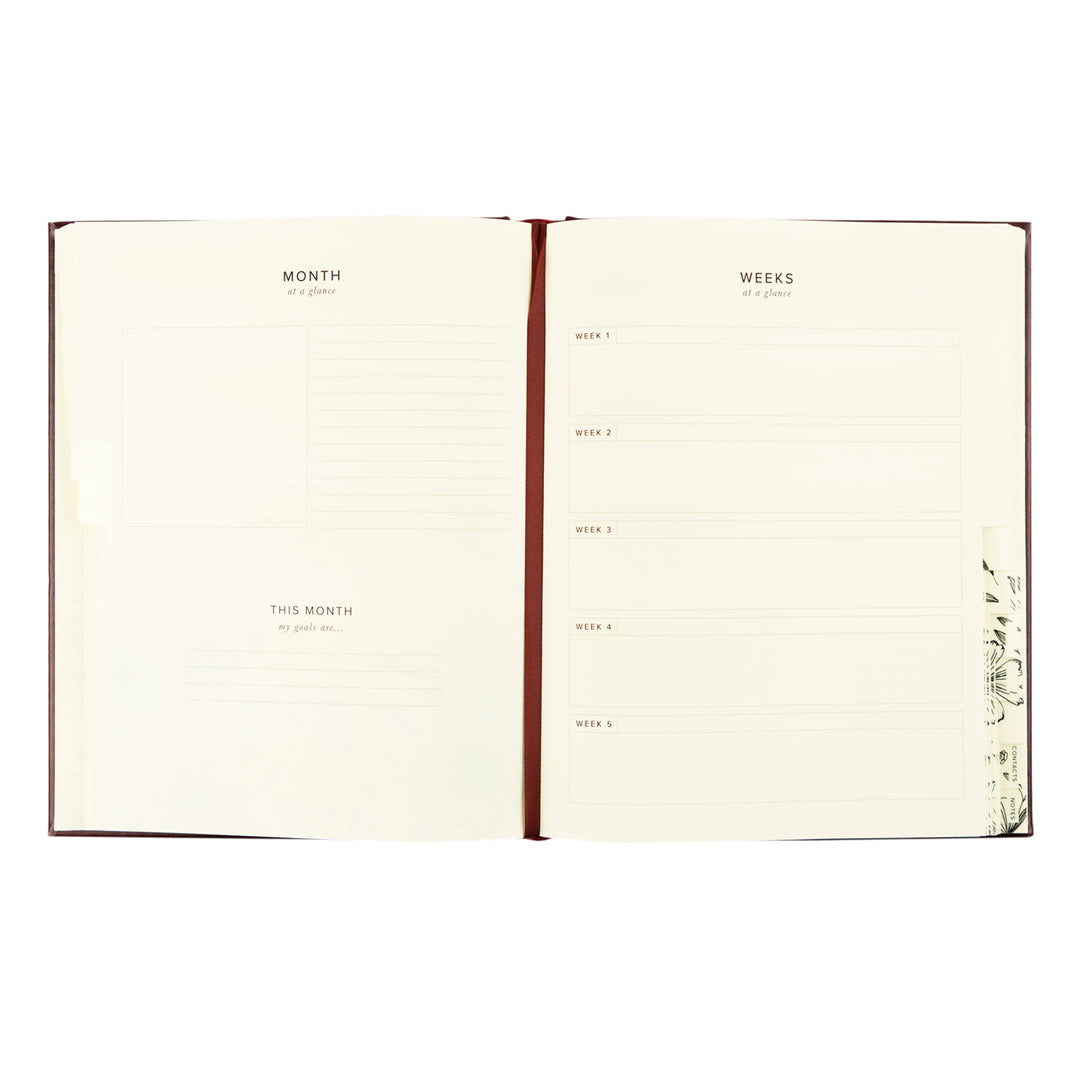 12-Month Undated Spiral Planner: Yorkshire