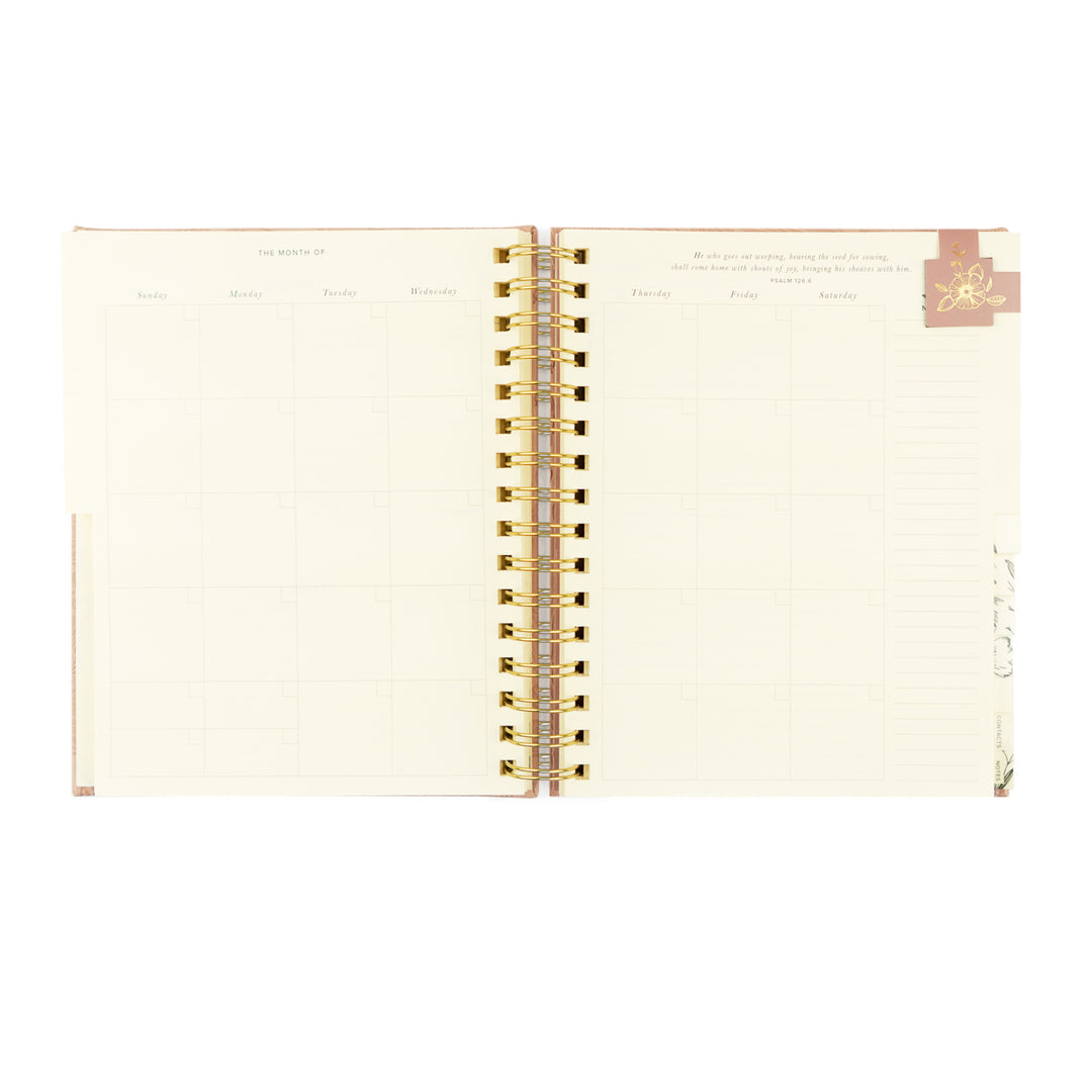 12-Month Undated Spiral Planner: Sonora