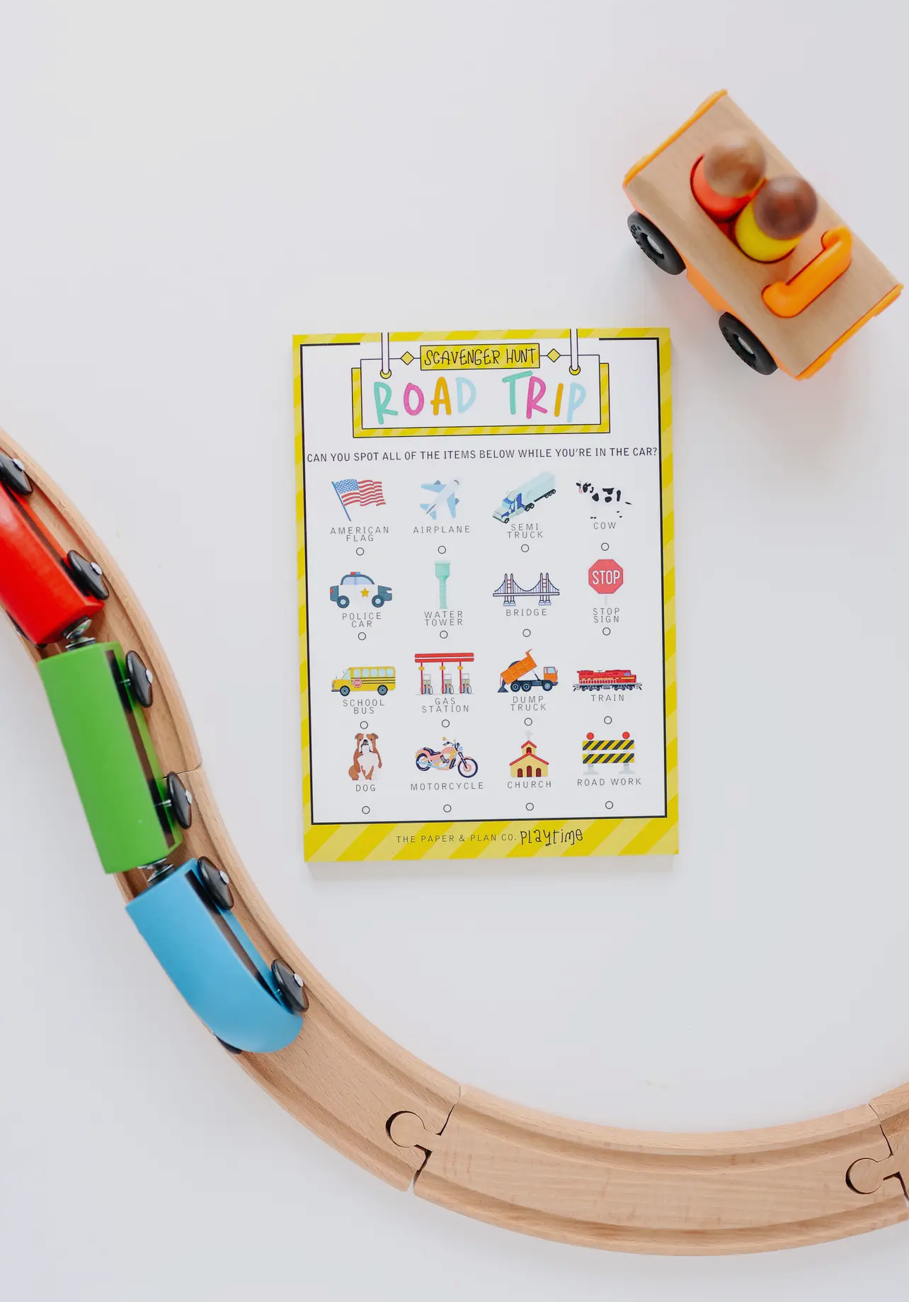 Road Trip Scavenger Hunt Playtime Pad