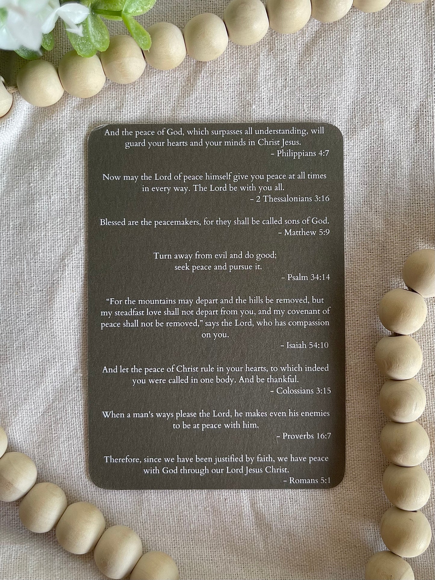Matthew - Scripture: Peace
