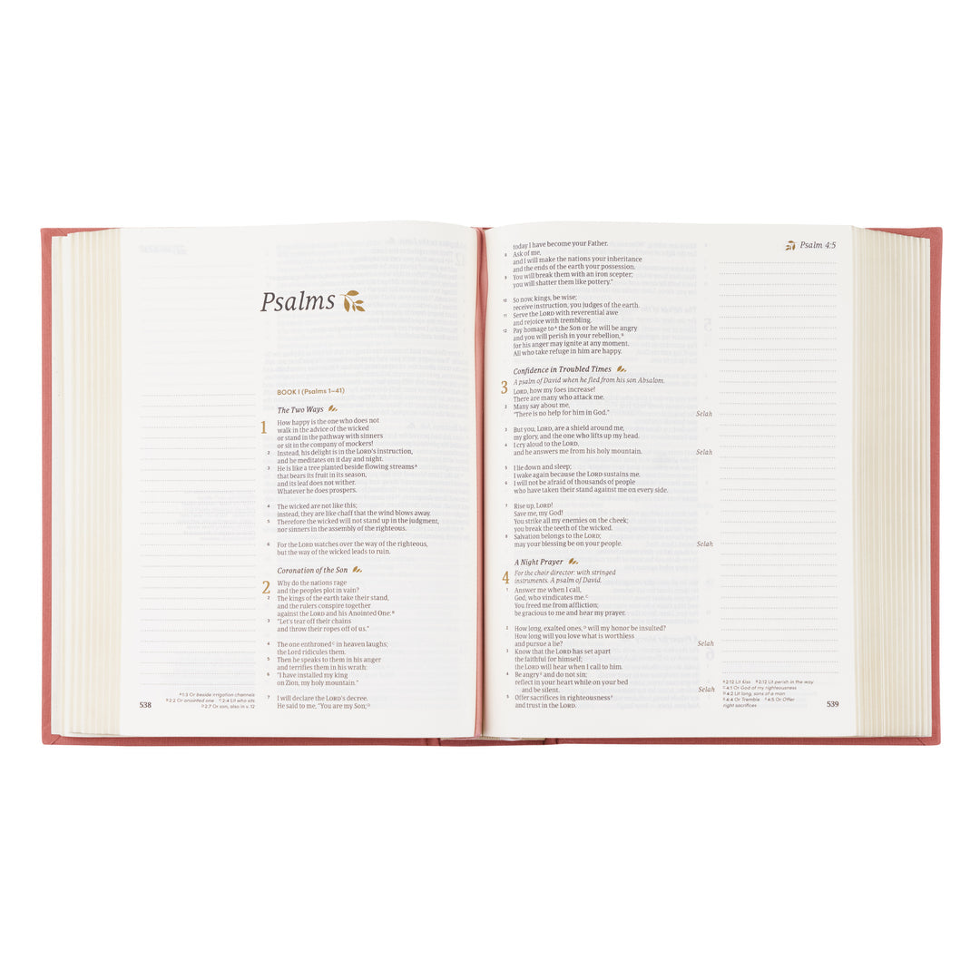 Embroidered CSB Notetaking Bible - Rosedal