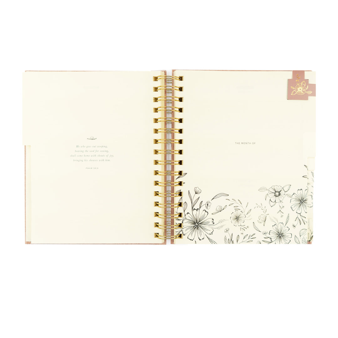12-Month Undated Spiral Planner: Sonora