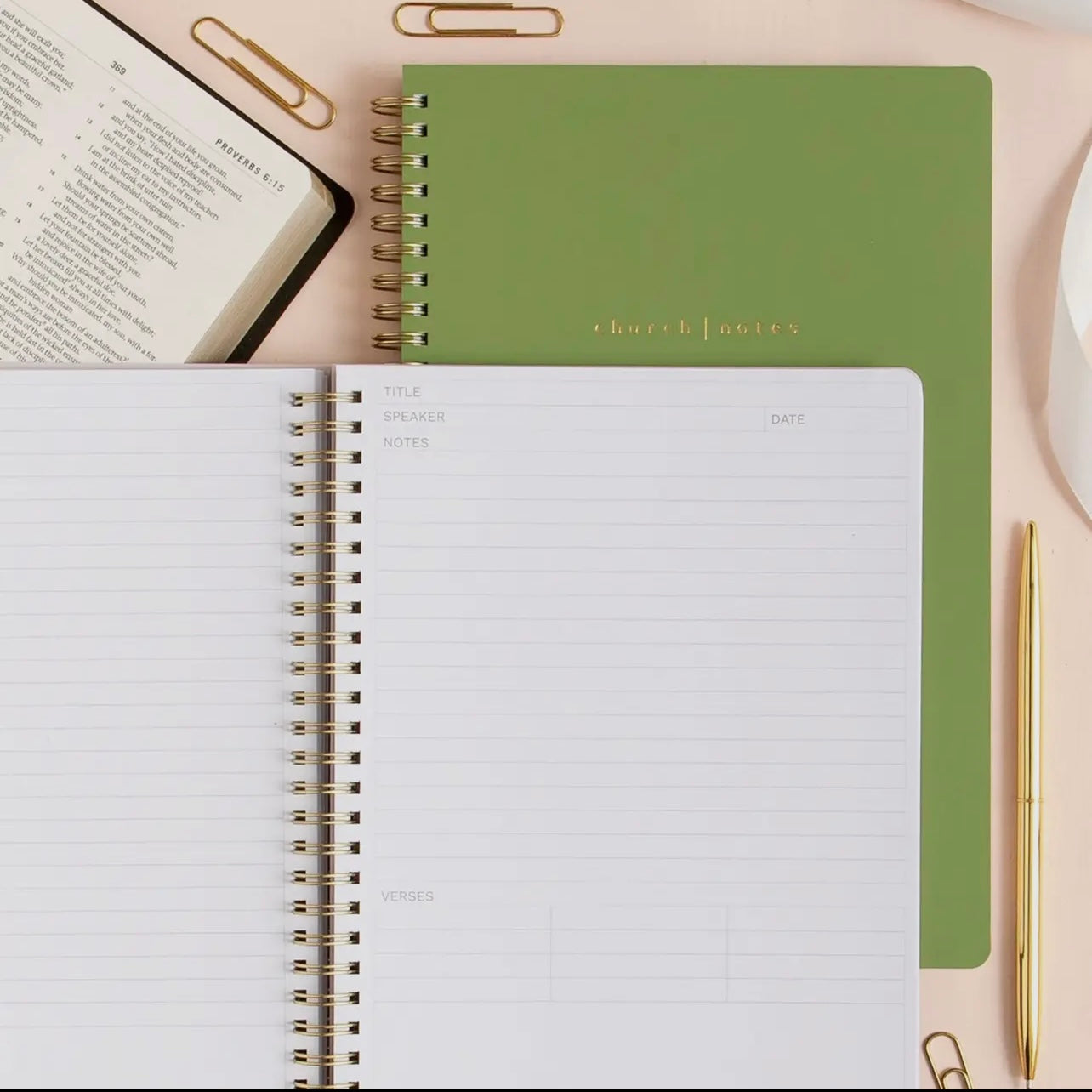 Church Notes w/ References - Palm Green
