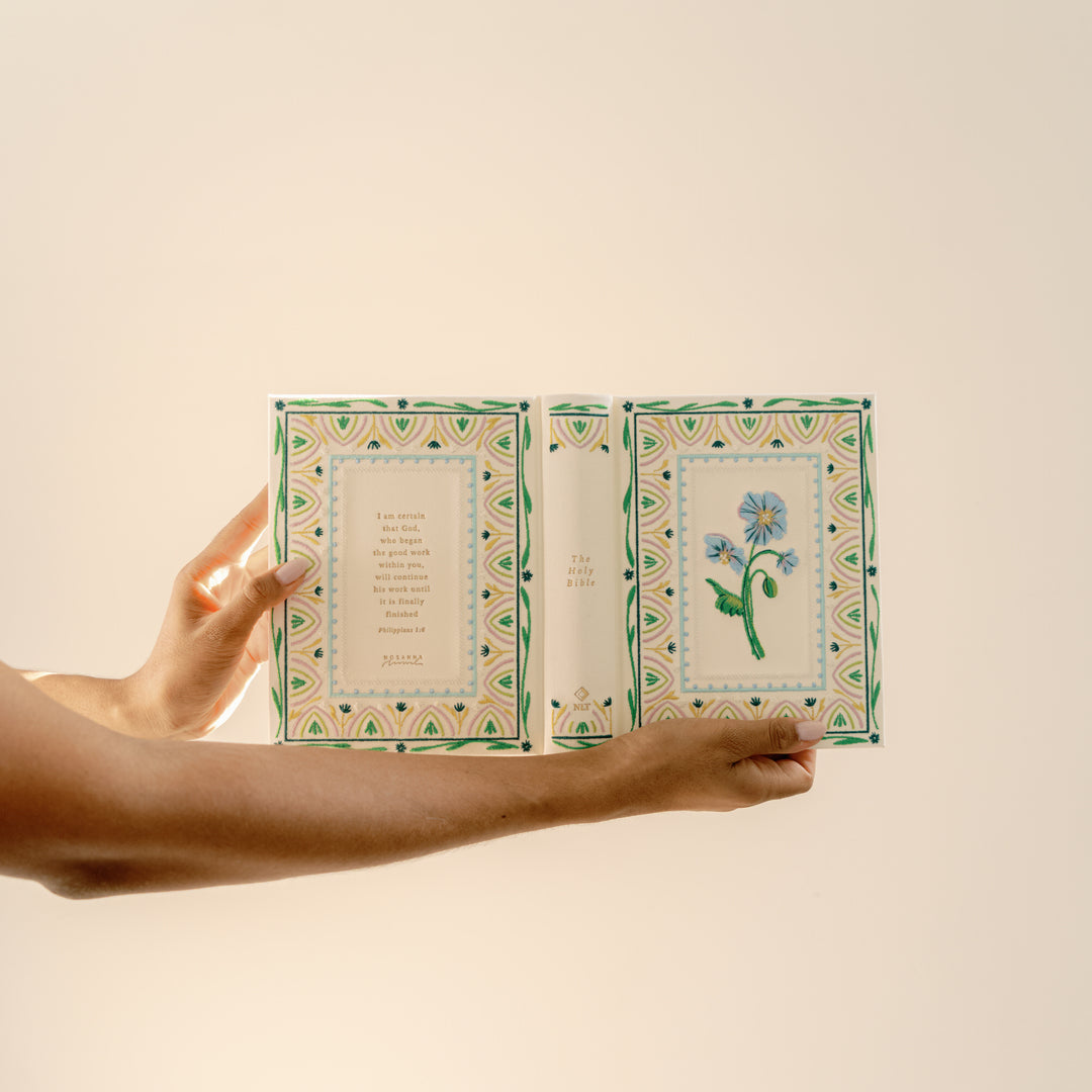 Embroidered NLT Notetaking Bible - Lisbon