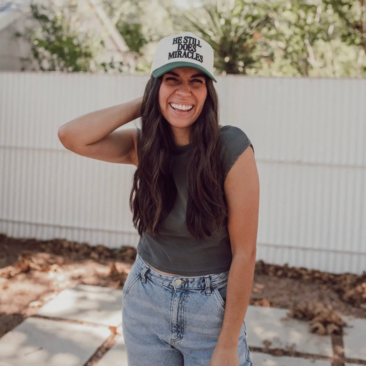 ‘He Still Does Miracles’ - Puff Embroidered Trucker Hat