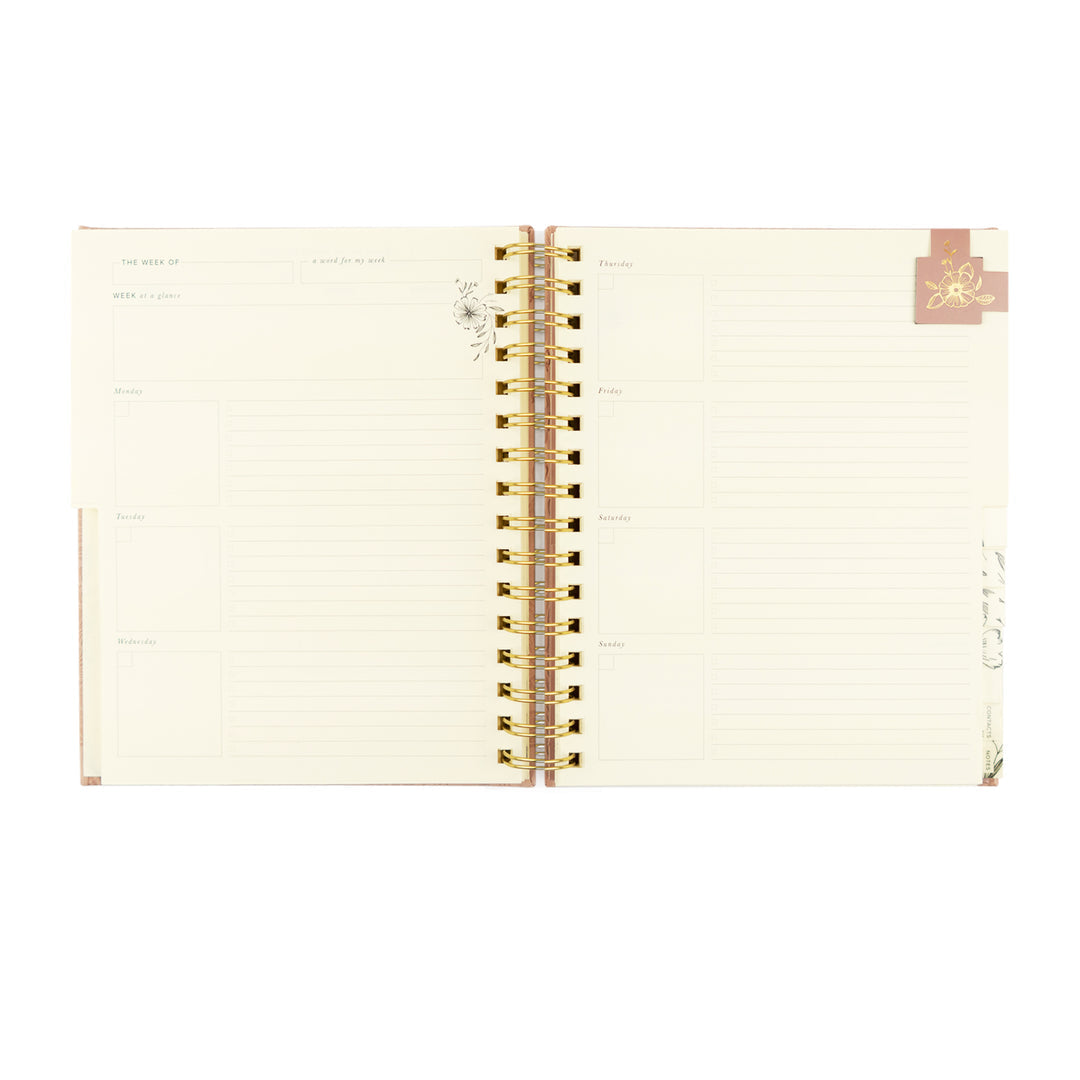 12-Month Undated Spiral Planner: Sonora