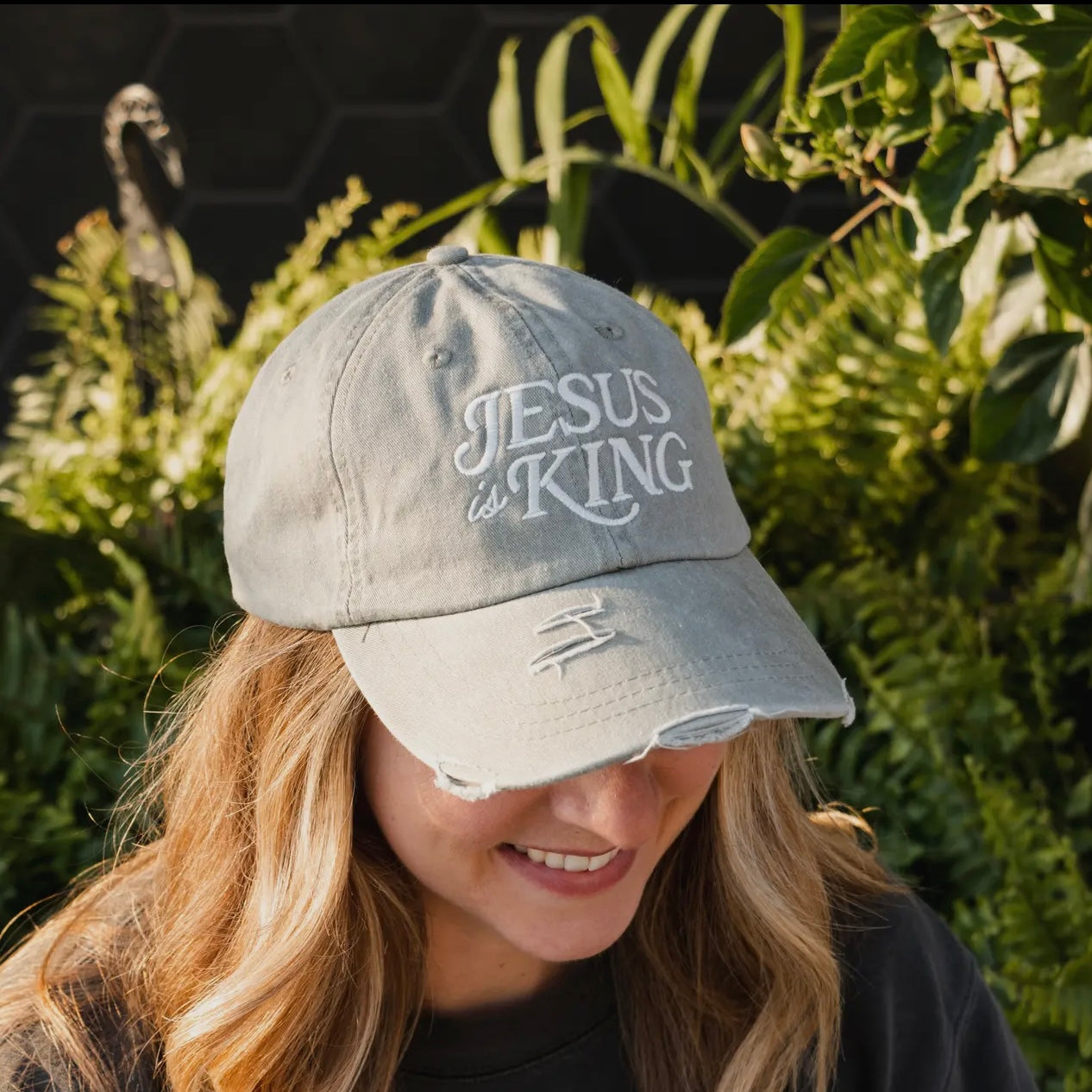 ‘Jesus is King’ - Distressed Dad Hat
