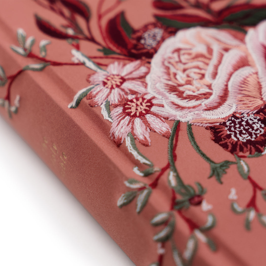 Embroidered CSB Notetaking Bible - Rosedal