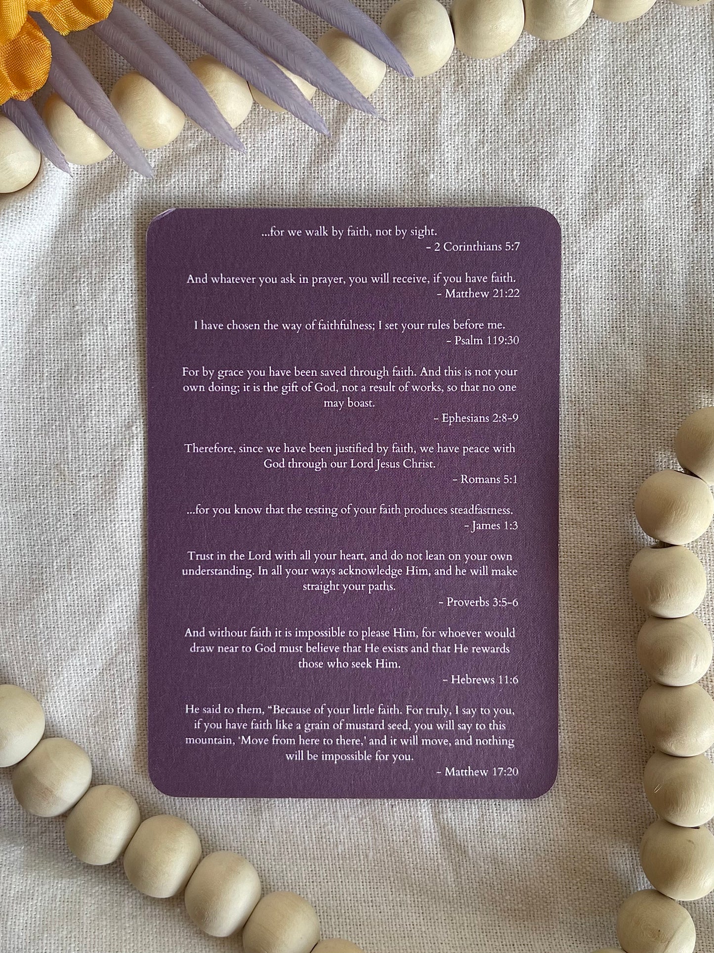 Scripture Cross: Faith
