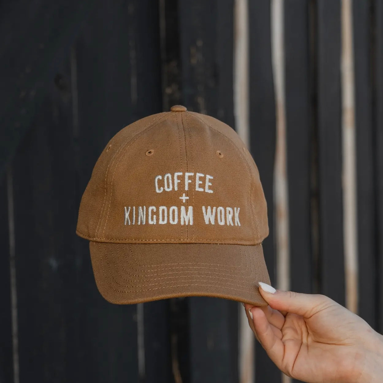 ‘Coffee + Kingdom Work’ Hat - Camel