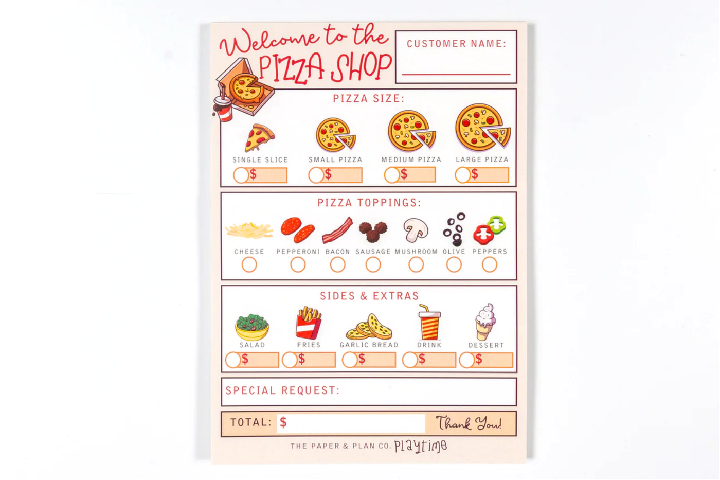 Pizza Shop Playtime Pad