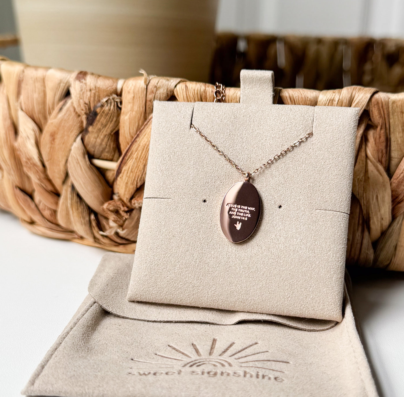 ASL Jesus Pendant Necklace image 5