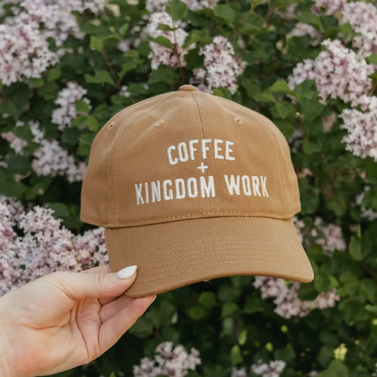 ‘Coffee + Kingdom Work’ Hat - Camel