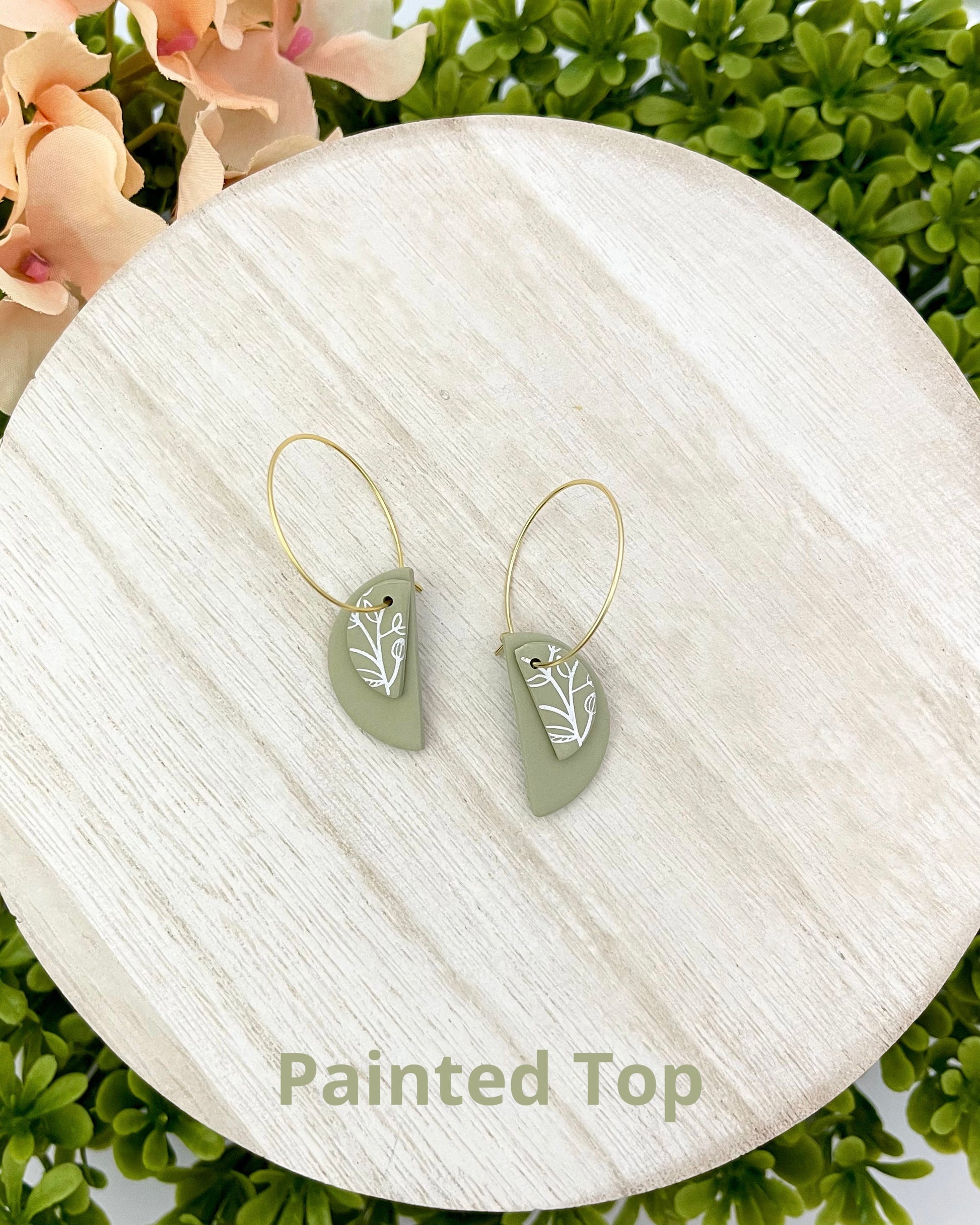 Botanical Layered Hoops image 1