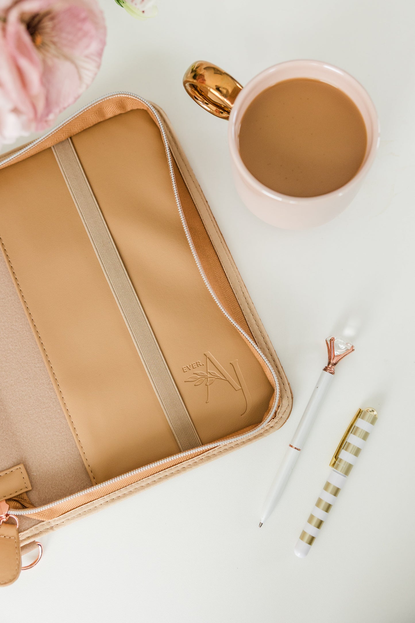 Woven Bible Crossbody Bag - Caramel