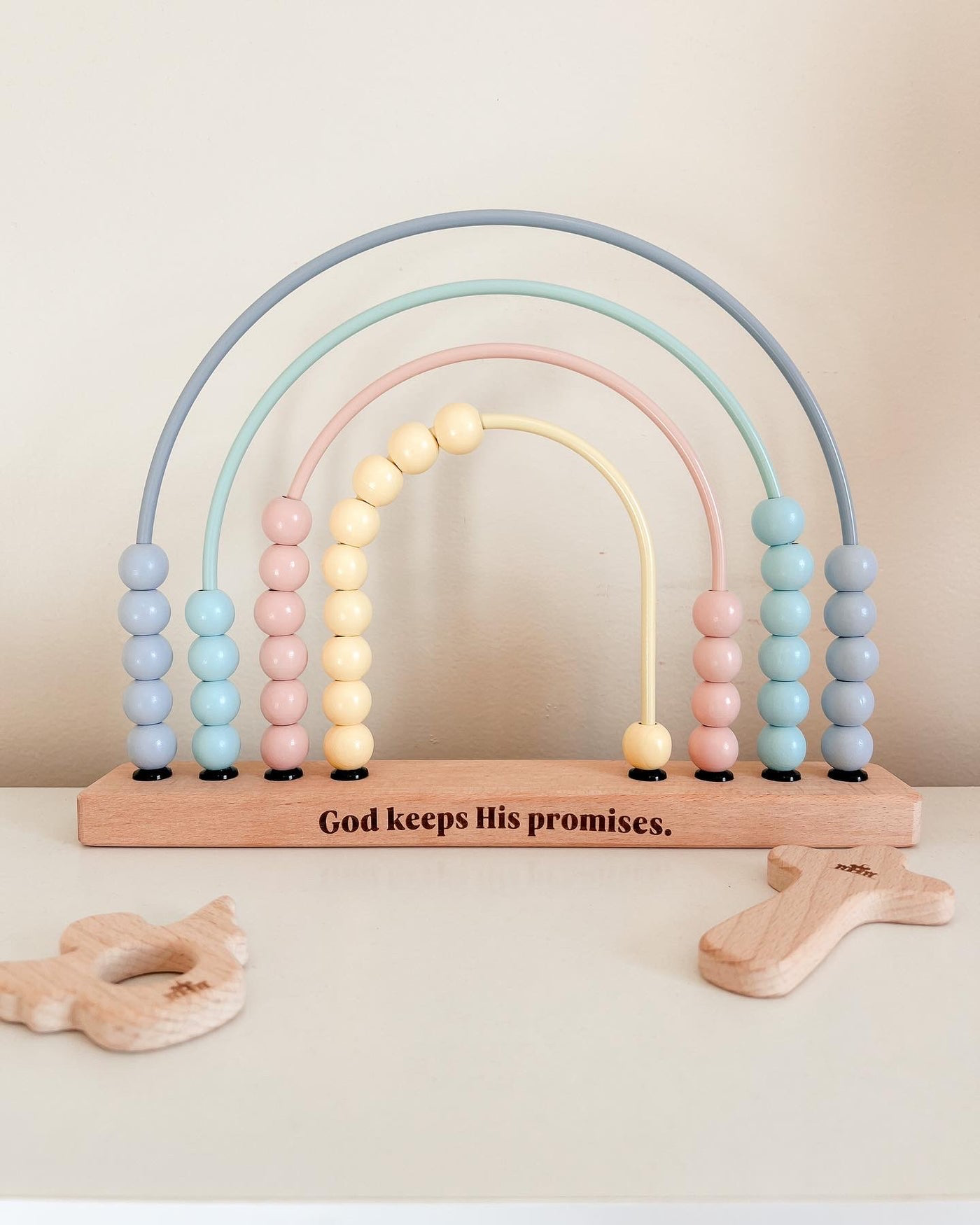God’s Promise - Wooden Rainbow Abacus