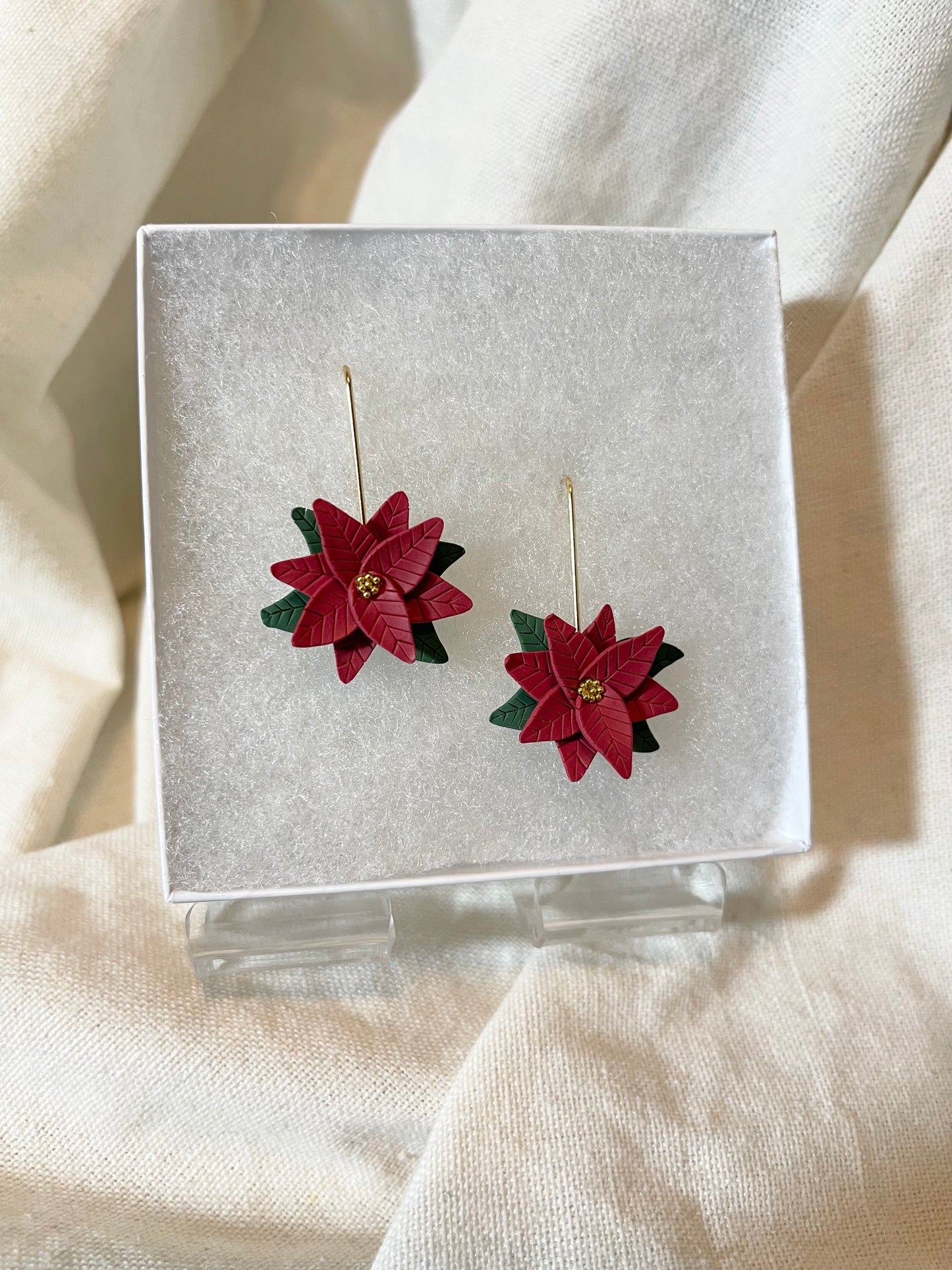 Poinsettias Dangles