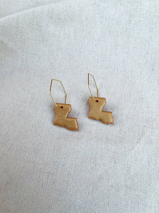 Louisiana Hexagon Hoops image 0