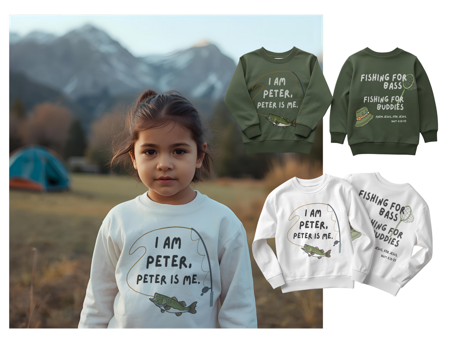 ‘I am Peter, Peter is Me’ - Forest Green Sweatshirt