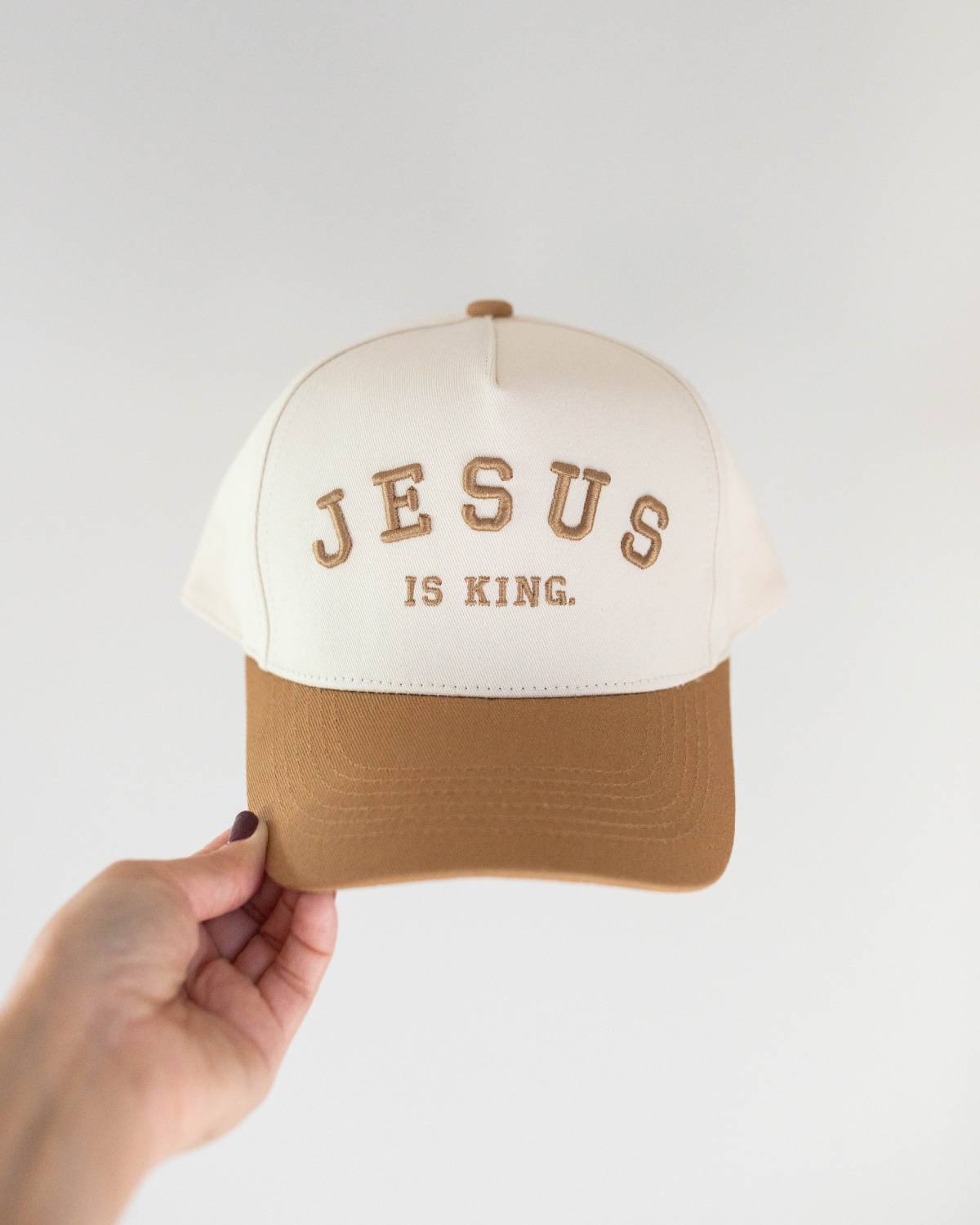 Jesus is King - Trucker Hat (Caramel)