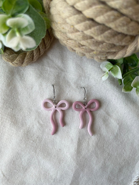 Gem Bows - Ombré Pink