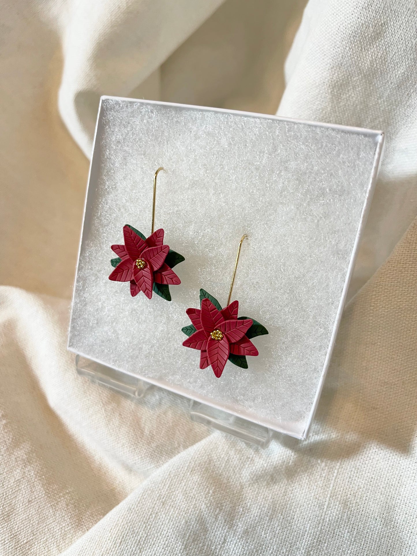 Poinsettias Dangles