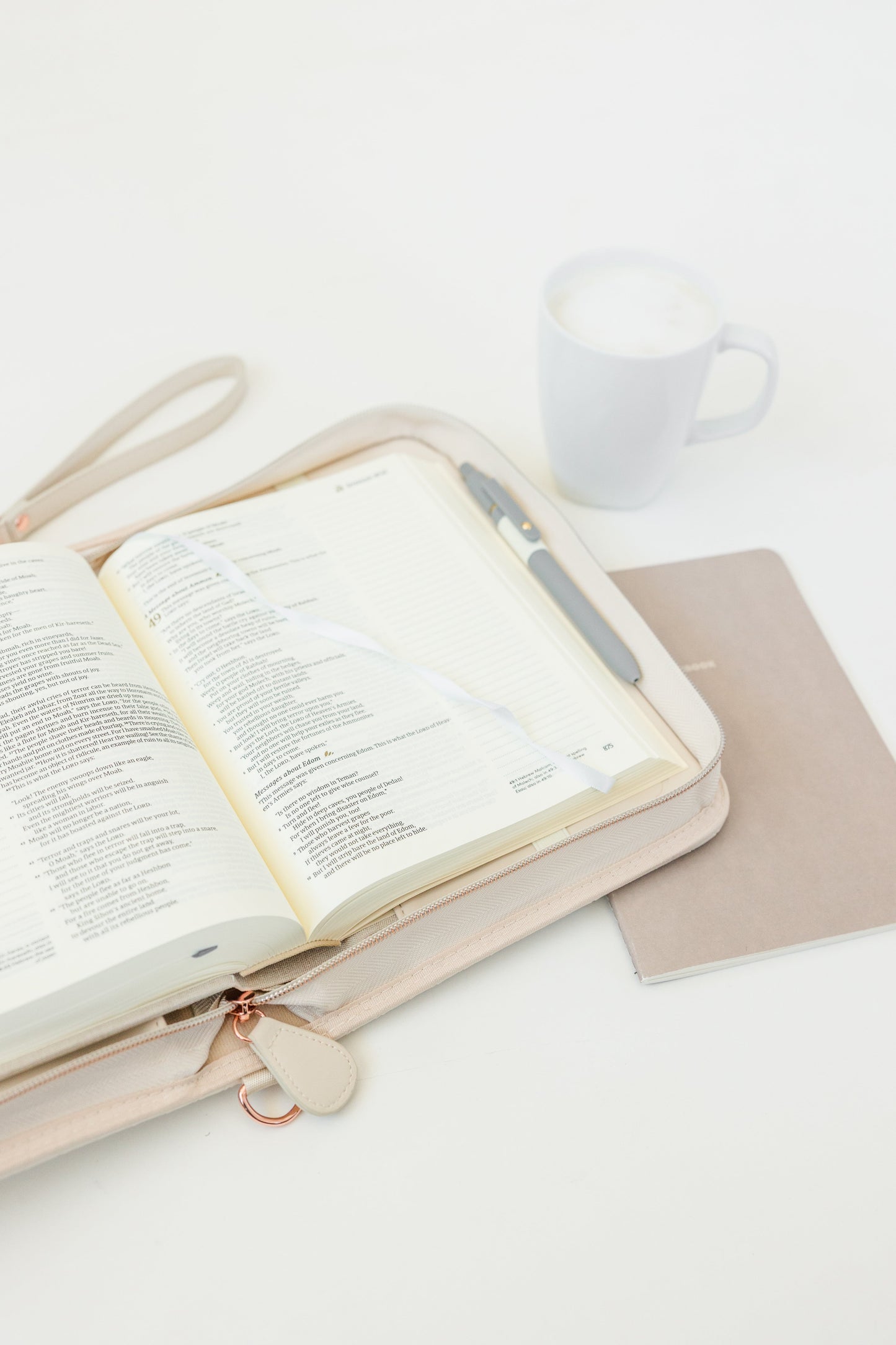 Woven Bible Crossbody Bag - Ivory