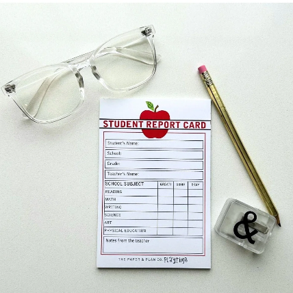 Student Report Card Play Pads