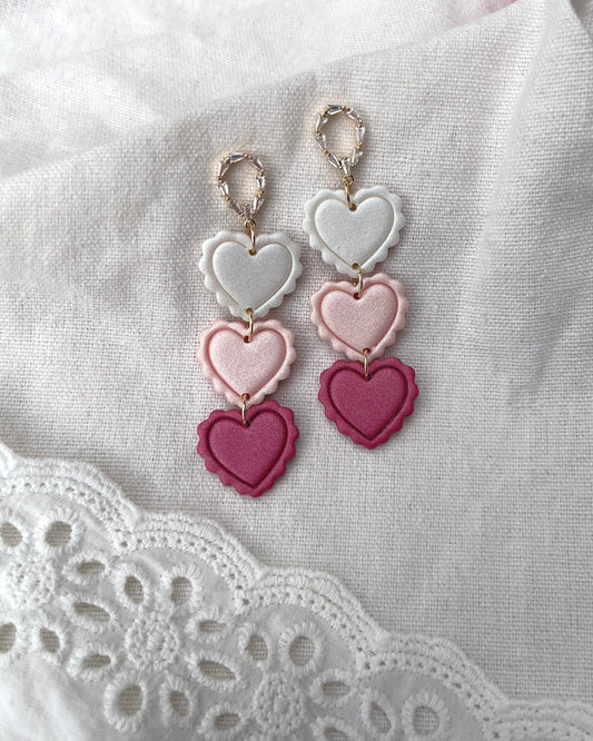 Scalloped Heart Trio image 0