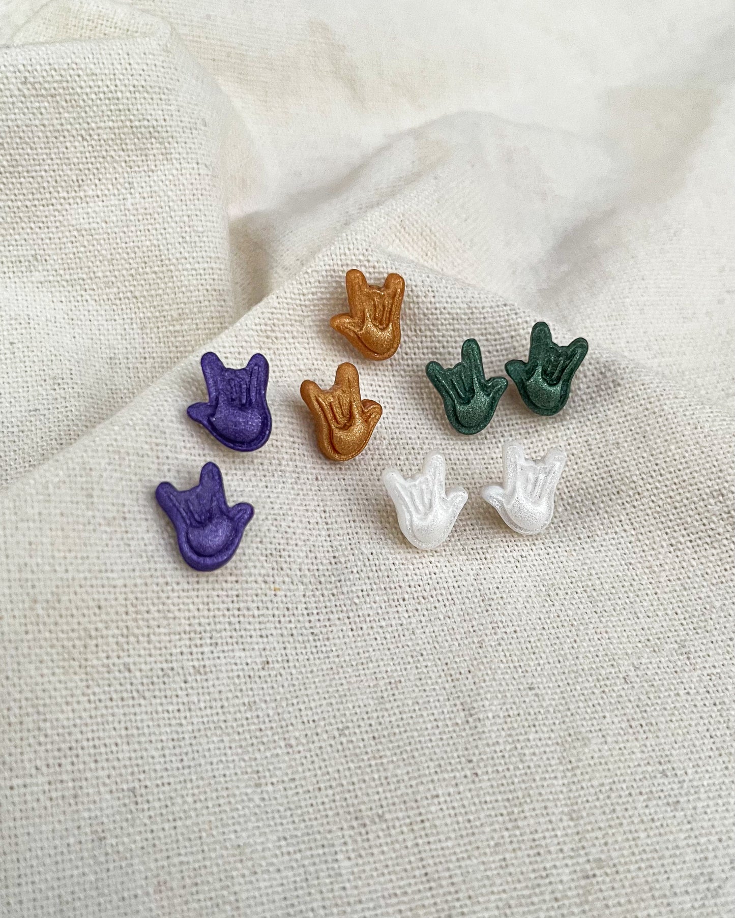 ILY Studs (one pair) image 1