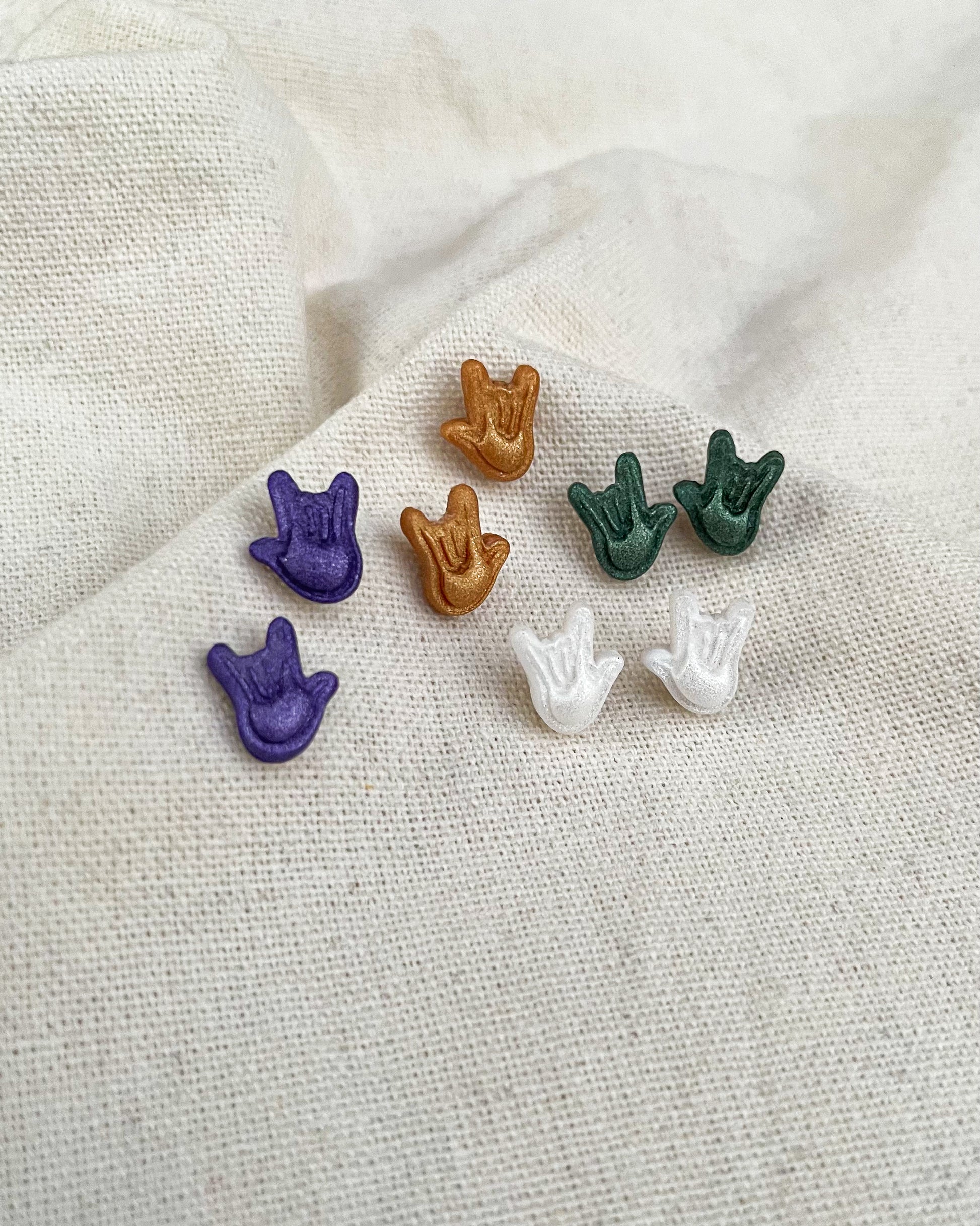 ILY Studs (one pair) image 1
