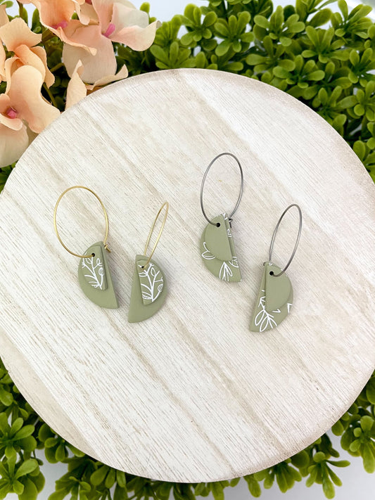 Botanical Layered Hoops image 0