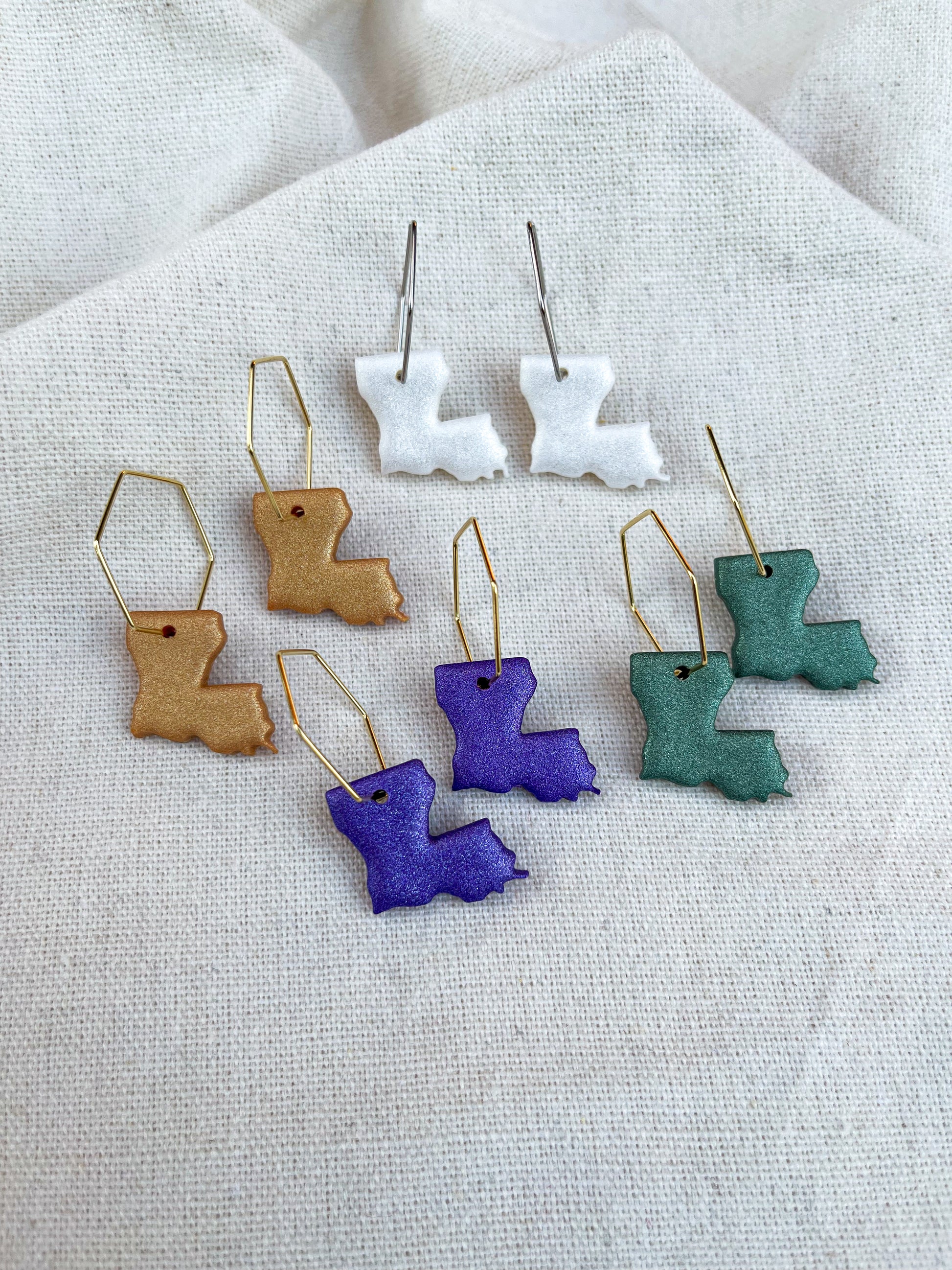 Louisiana Hexagon Hoops image 1